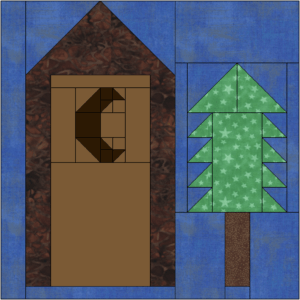 Outhouse Quilt Block Pattern